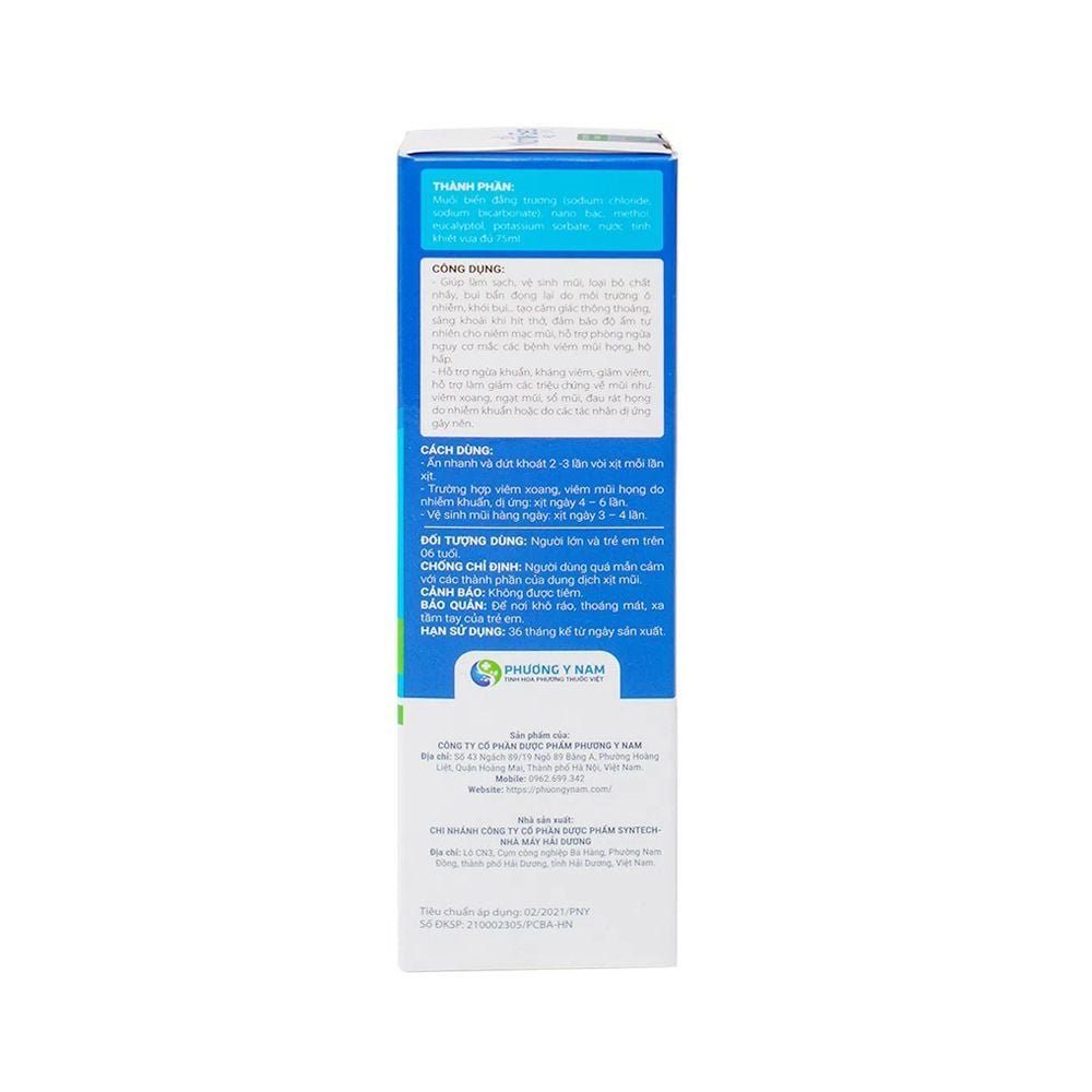Bình xịt mũi muối biển Nano Sea Spray Phương Nam hỗ trợ tai mũi họng (75ml) - Ảnh 4