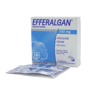 Thuốc Efferalgan 500mg UPSA SAS điều trị cúm, đau đầu, đau răng (4 vỉ x 4 viên)
