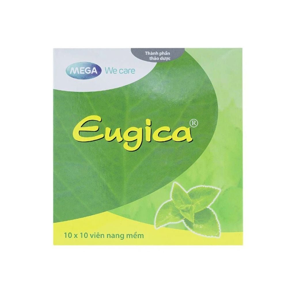 Thuốc Eugica MEGA xanh điều trị ho đờm, cảm cúm, sổ mũi (10 vỉ x 10 viên)